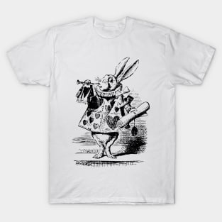 Alice in Wonderland | Herald of the Court of Hearts | White Rabbit | Vintage Alice | T-Shirt